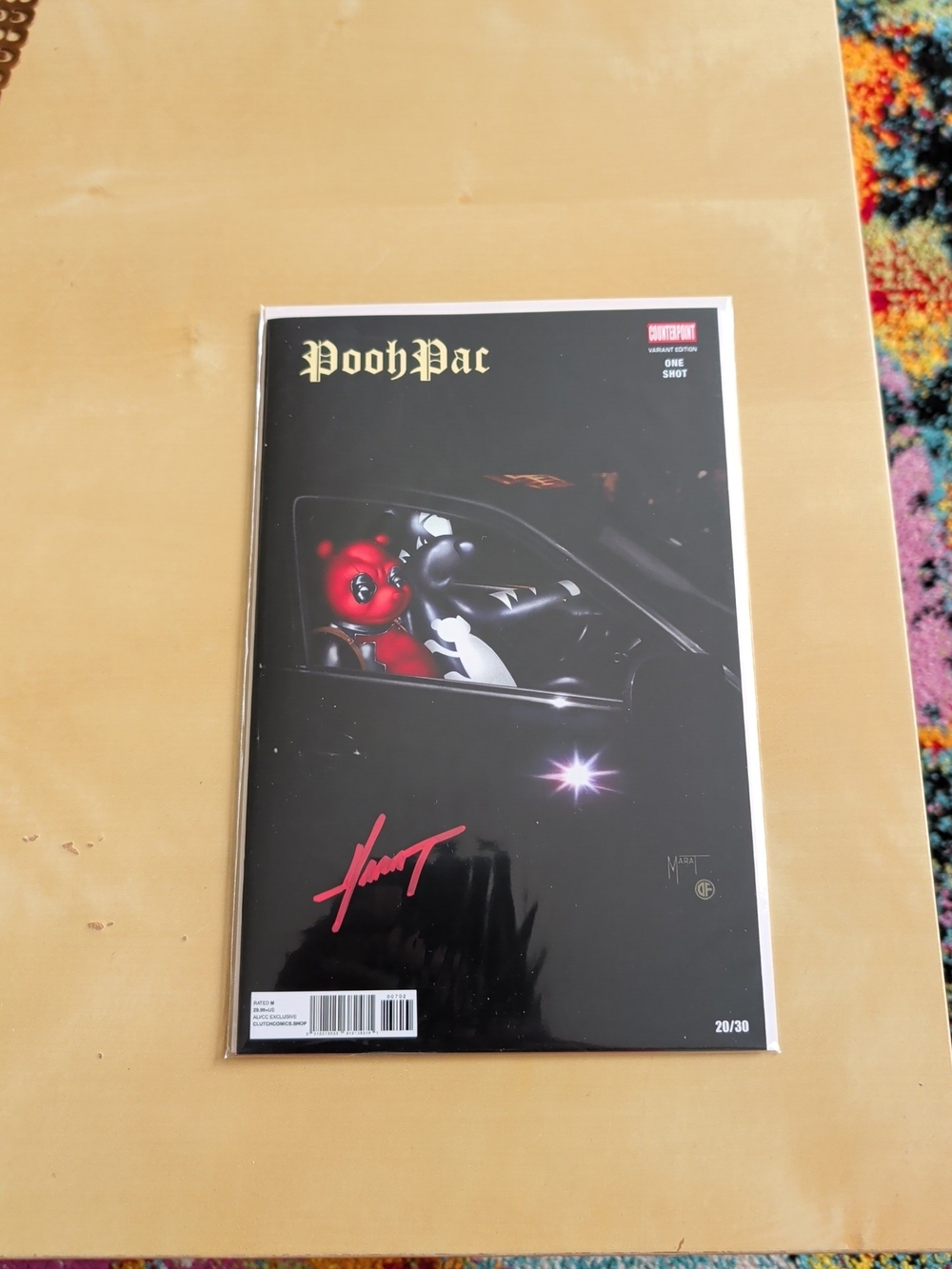 Do You Pooh "POOHPAC" Tupac Homage NM LTD 30 Signed By MARAT WITH COA